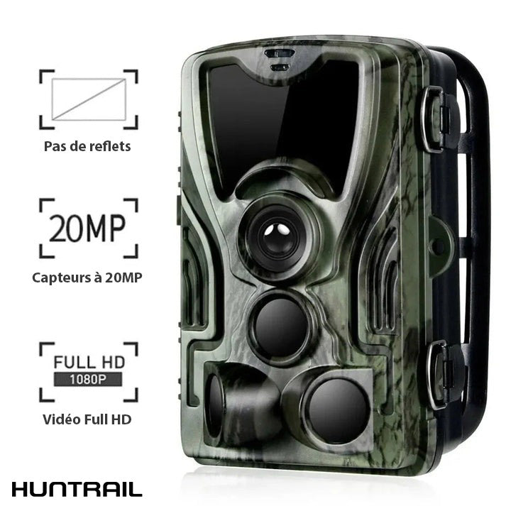 Caméra de chasse Huntrail 16MP à détecteur de mouvement