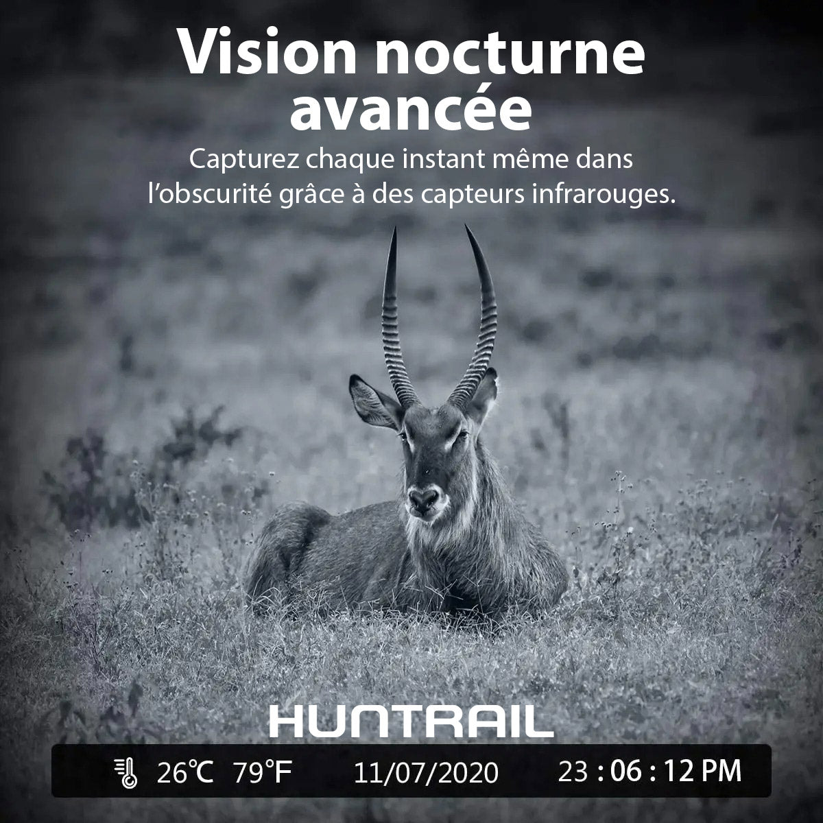 Caméra de chasse Huntrail 2K 24MP