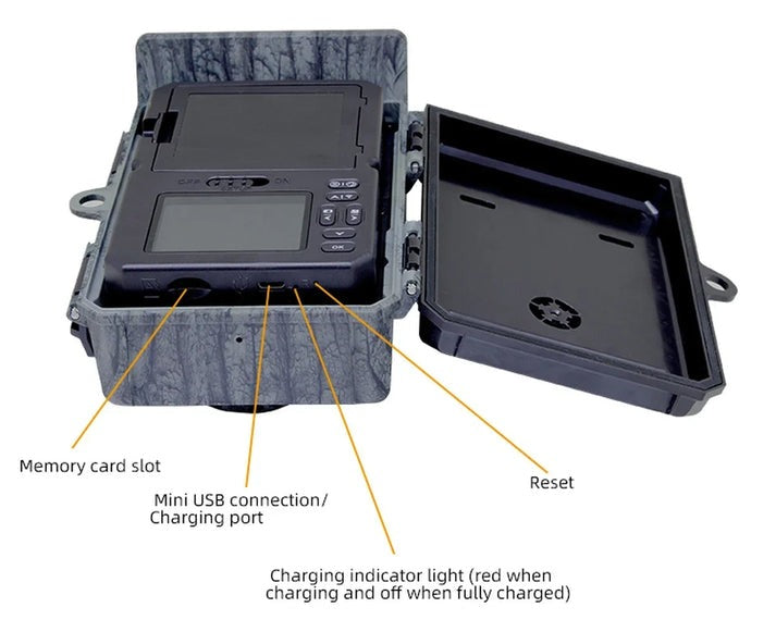 Caméra de chasse Huntrail 2K 4G avec panneau solaire