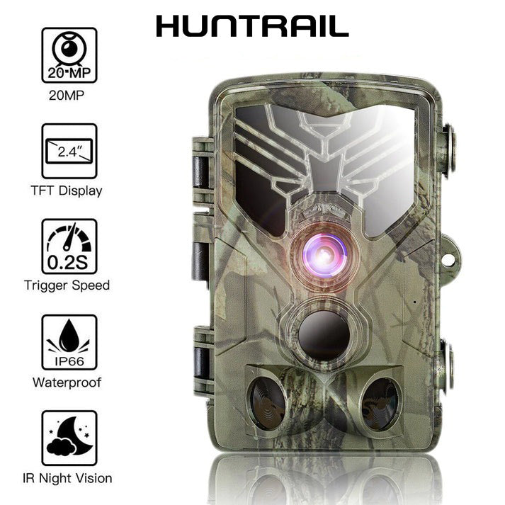 Caméra de chasse Huntrail Camouflage HD 20MP