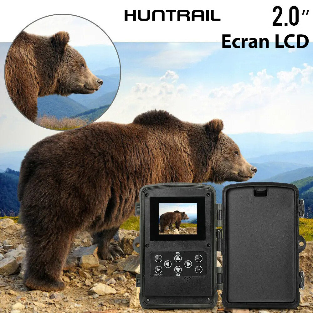 Caméra de chasse Huntrail Green HD 24MP et carte SIM 32G