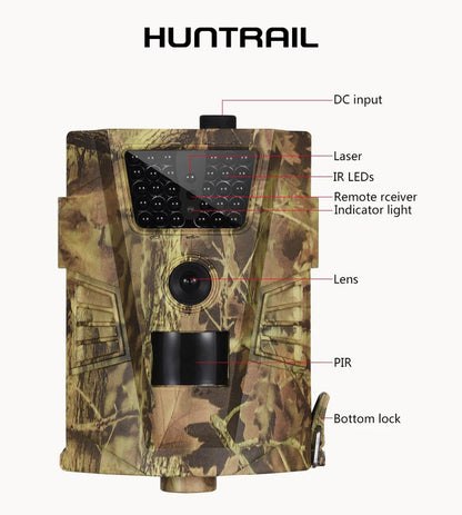 Cámara de caza Huntrail HD 12MP - Pack de 2 cámaras