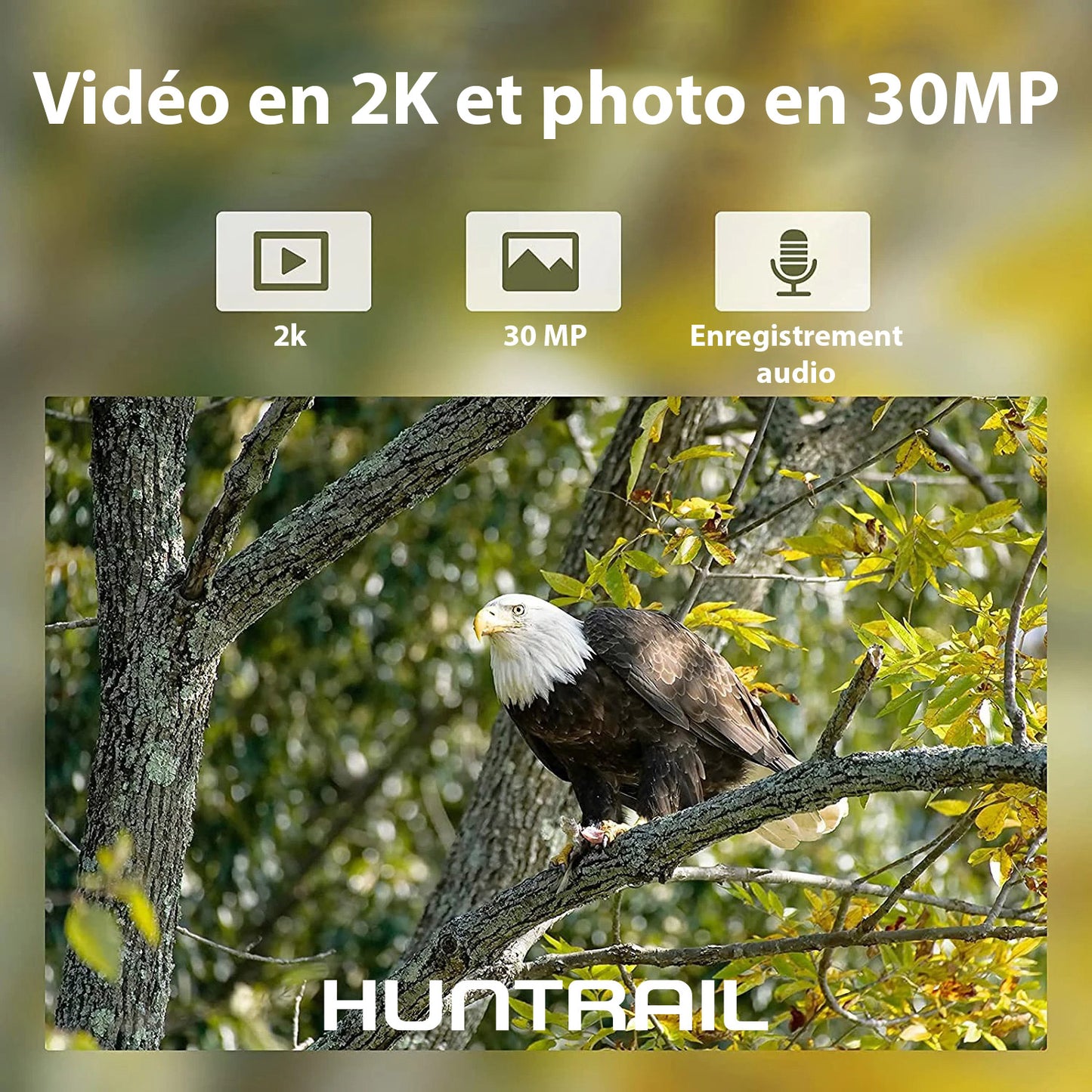 Caméra de chasse Huntrail PRO 4G 2K FULL HD