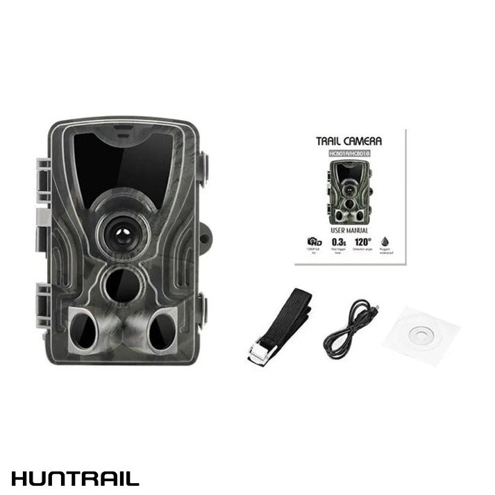 Caméra de chasse Huntrail 16MP à détecteur de mouvement